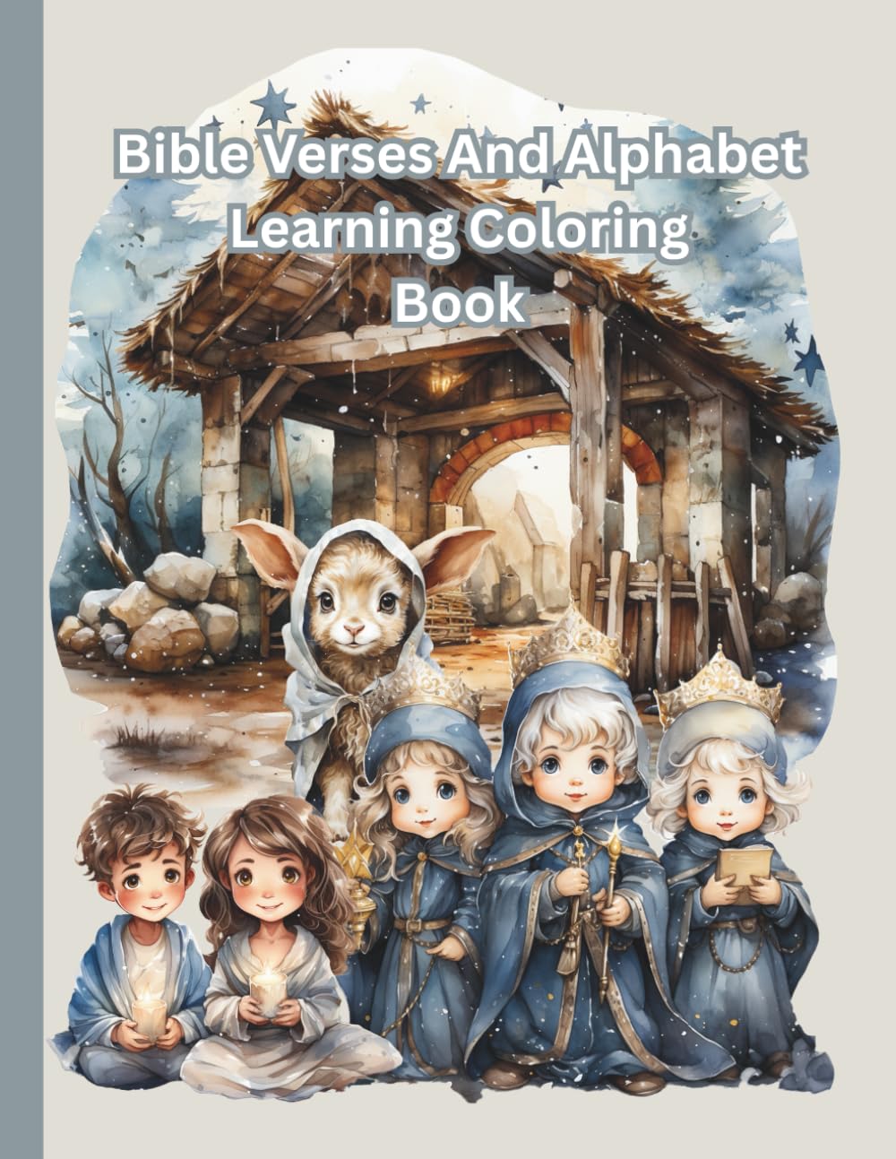 Bible Verses And Alphabet Learning Coloring Book: Children’s Christian Coloring Book (Christian Religion Church Jesus GOD Bible)