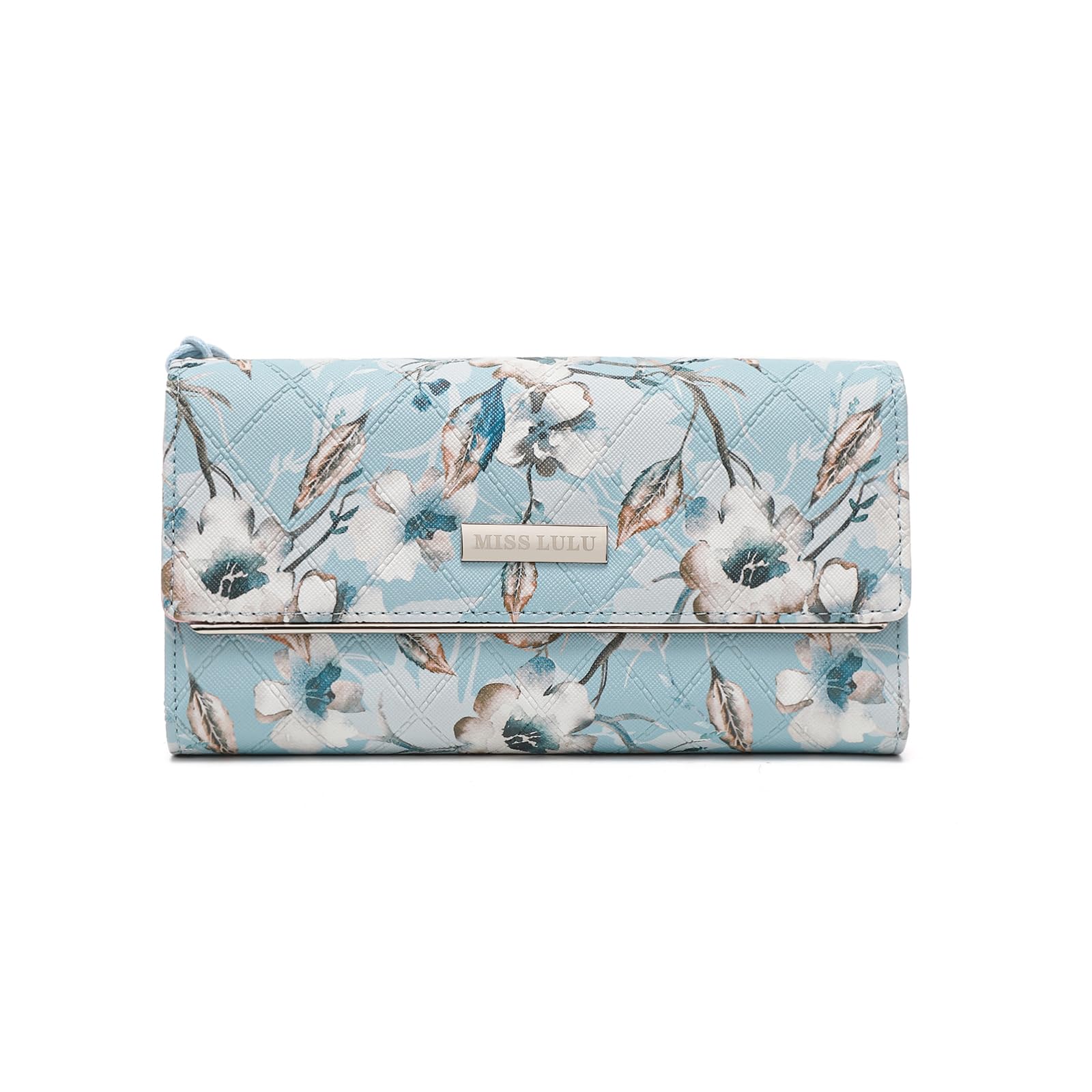 Miss Lulu Purses for Women Ladies Purse Wallet PU Leather Large Capacity Zipper Long Purses with Multiple Card Slots Coin Phone Pocket