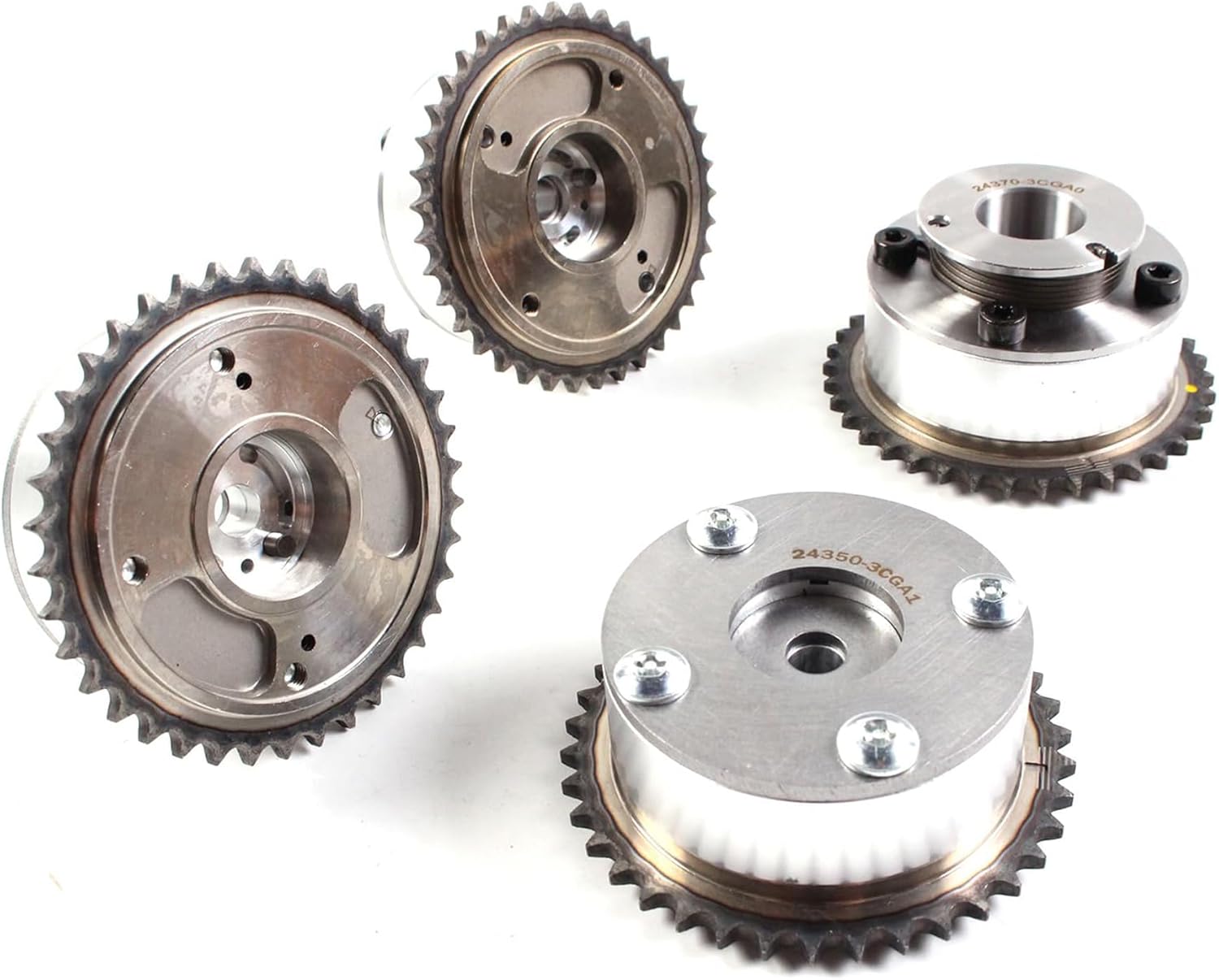 243703CGA0 Intake＆Exhaust CVVT Sprockets for 2011-2020 Hyundai Azera Genesis Santa Fe for Kia Cadenza K900 Sedona Sorento 3.3L 3.8L
