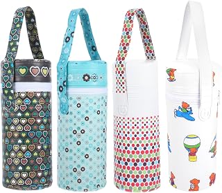 Isolierter Babyflaschenwärmer Tragbar Fläschchenwärmetasche mit Tragegurt für Unterwegs Strapazierfähig Hält Milch Stunden Warm Für Kinderwagen und Tasche Geeignet