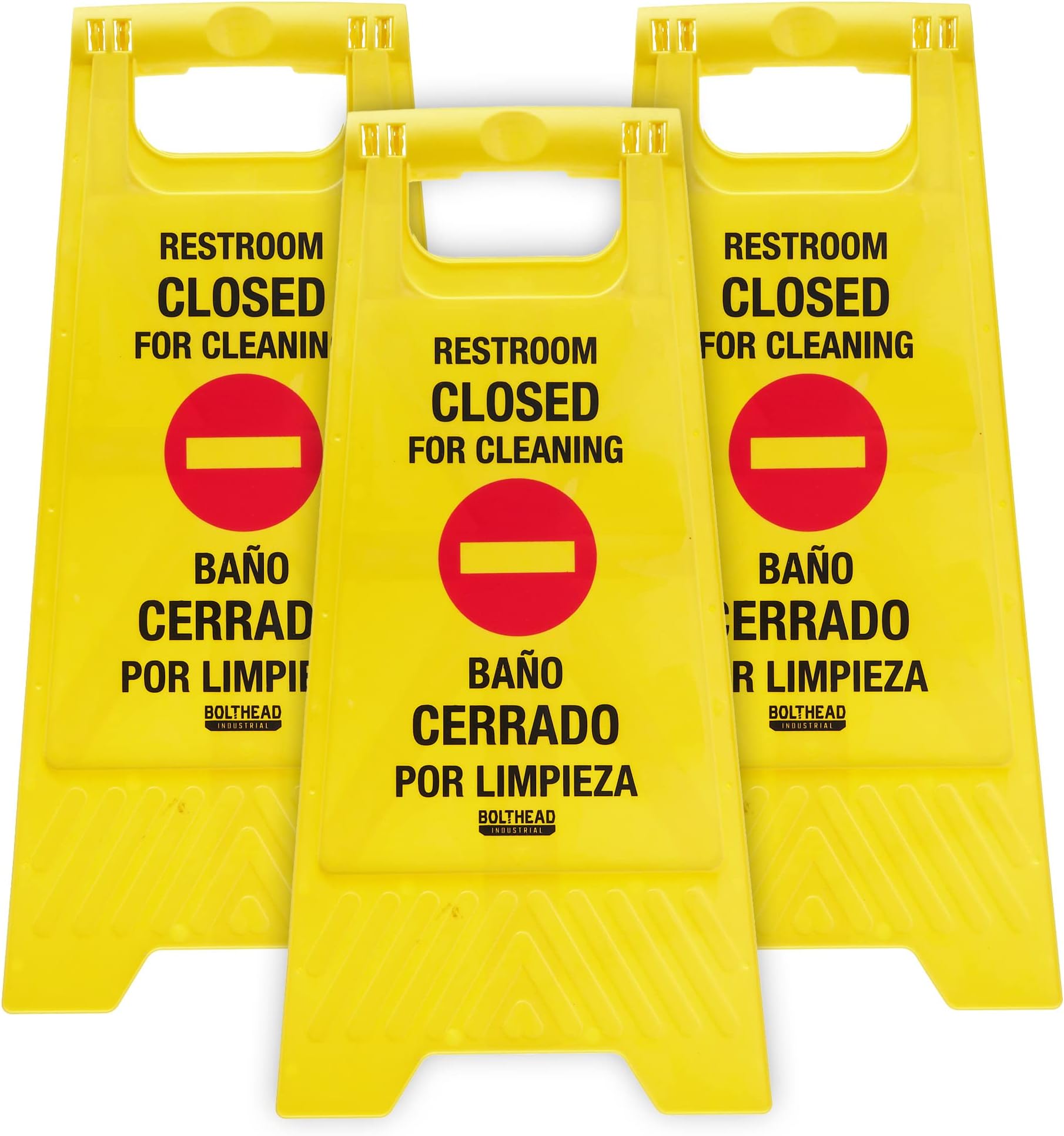 Amazon.com: Closed For Cleaning Sign | English, Spanish & French | 28 ...