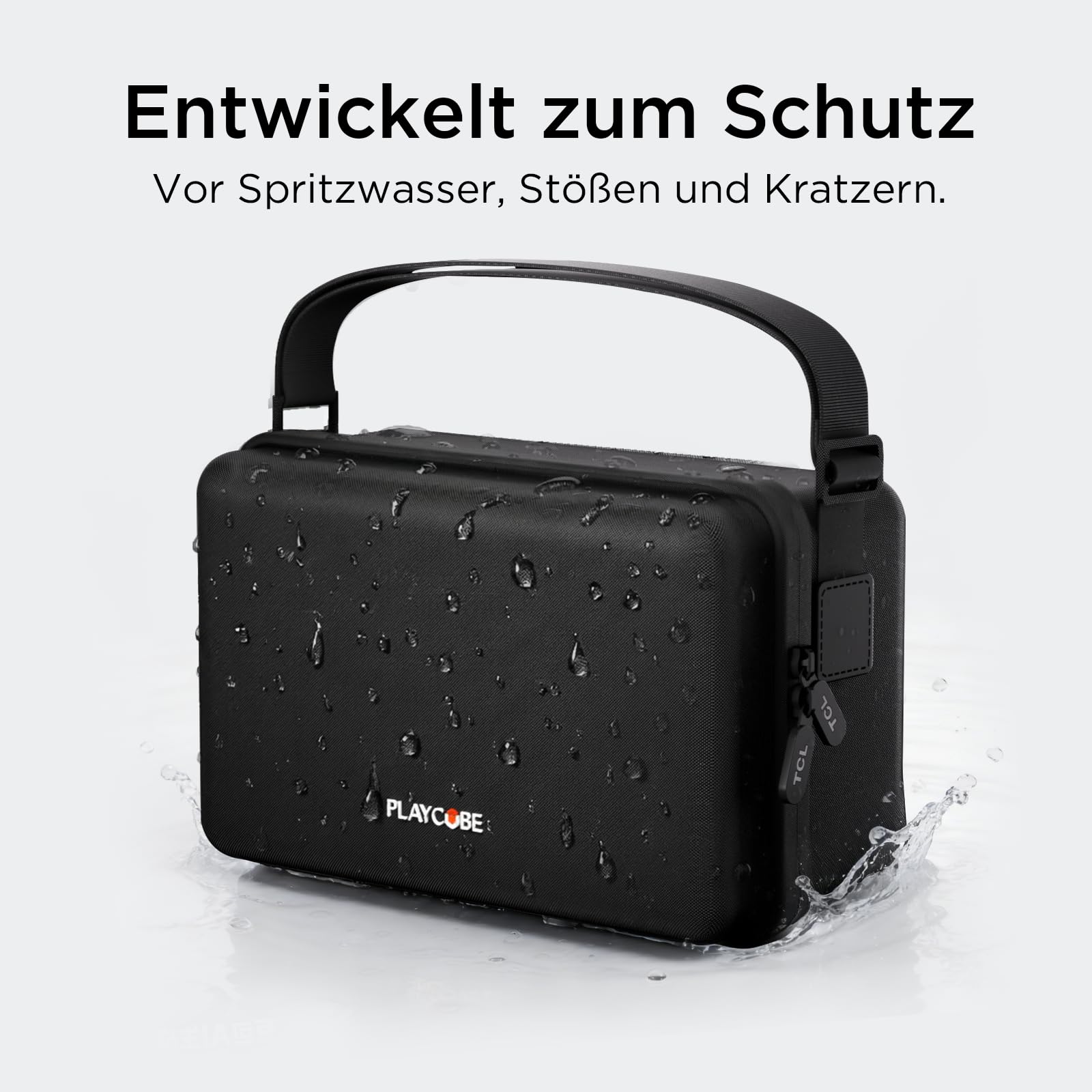 TCL Playcube Proiettore Borsa Portatile Personalizzata, Può Contenere Accessori per Proiettore, con Maniglia e Tracolla Regolabile, Idrorepellente, Resistente agli Urti, Antigoccia