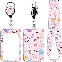 Vista 15 de Soporte para tarjetas de identificación de conciencia sobre el autismo y clip de carrete retráctil, lindo cordón para llaves de rompecabezas