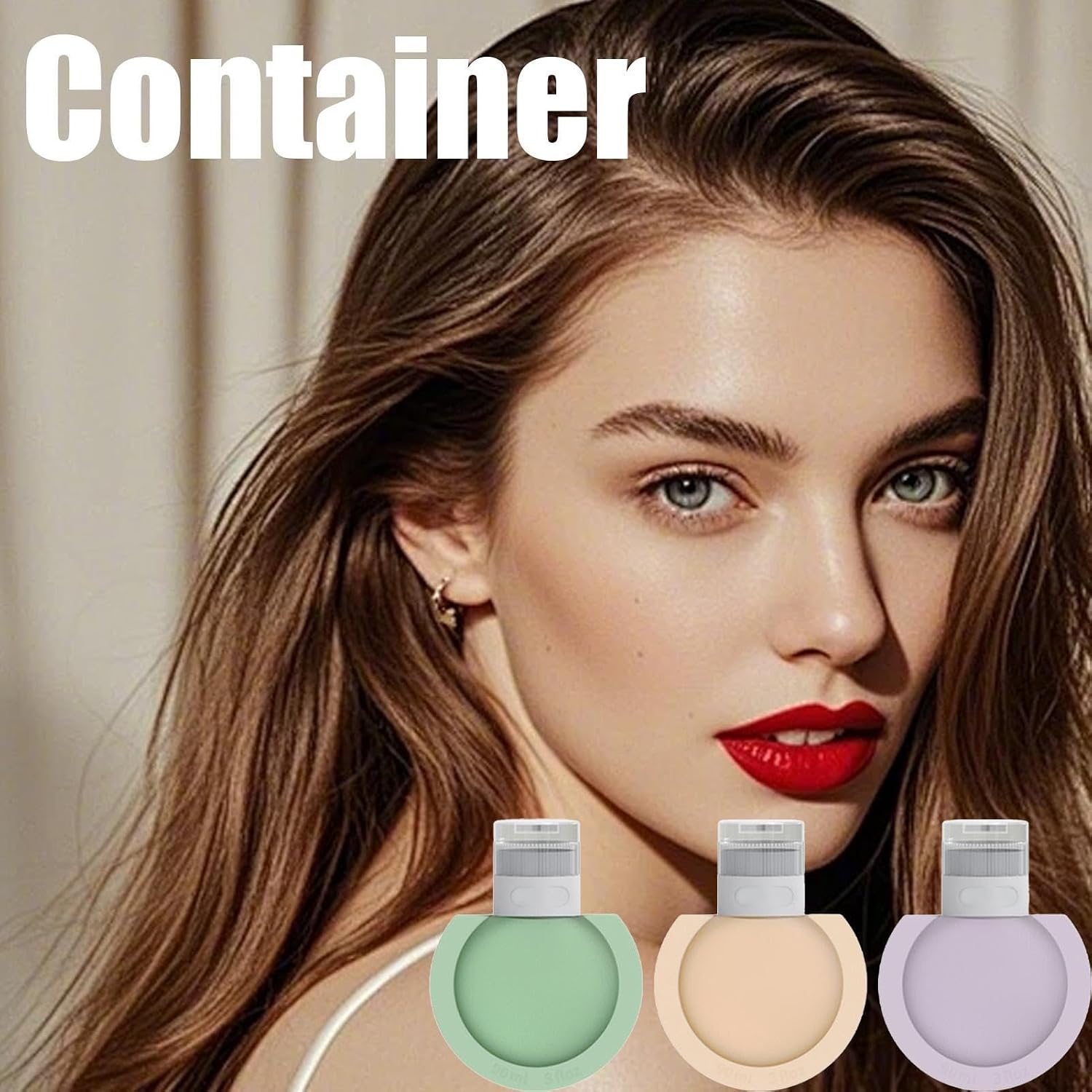 Refillable Travel Bottles 3 Pack Liquid Shampoo Conditioner image 2