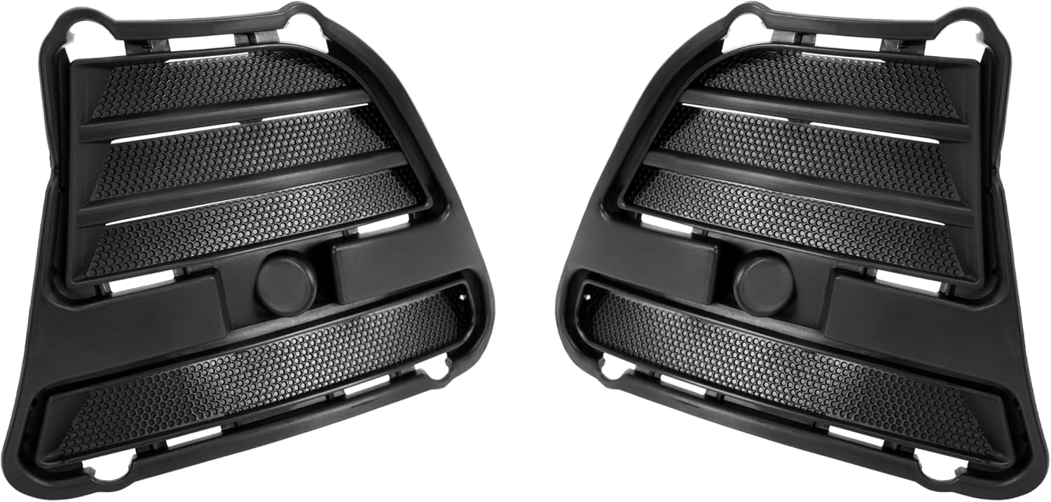 HECASA Fog Light Cover Compatible with 2013-2014 Ford Mustang Bumper Fog Lamp Trim Bezel Replacement for FO1038134 FO1039134 Left & Right Black