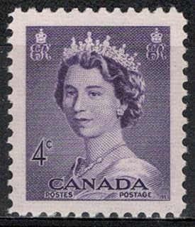 Canada - Queen Elizabeth II (Karsh Portrait) 4 Cents - Postage Stamp # 327 - M/NH Condition