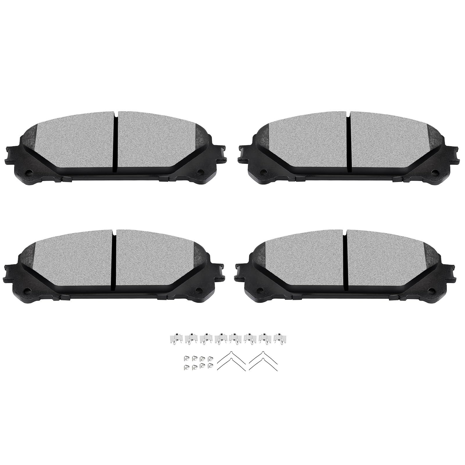 SCITOO D1324-8436 Front Ceramic Disc Brake Pad Set 4pcs w/Hardware | For Lexus 2010-2025,For Subaru 2023-2024,For Toyota 2008-2025