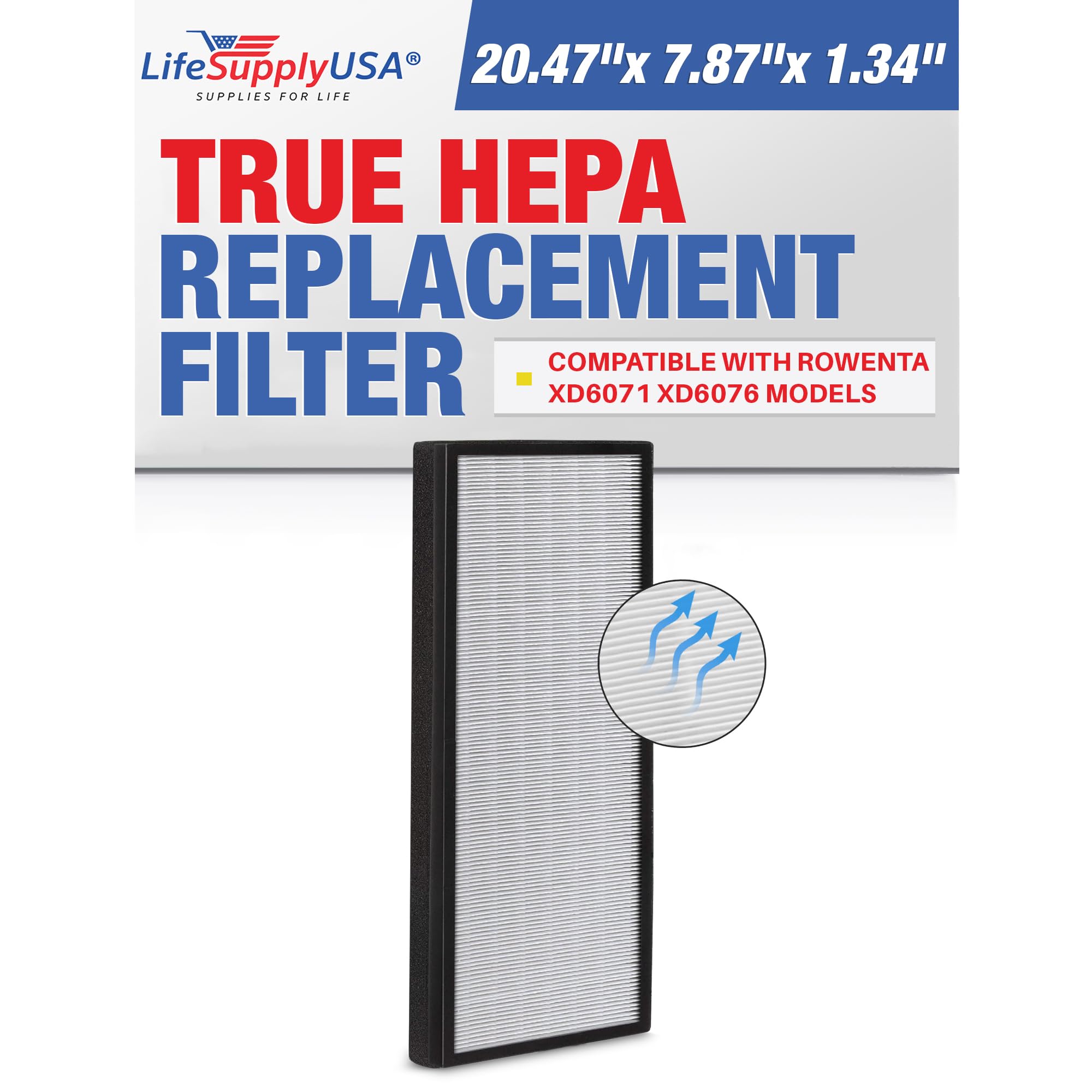 Filtre HEPA + Charbon Actif De Rechange Pour Purificateur Rowenta Intense Pure Air XL PU6010 PU6020 PU6040...
