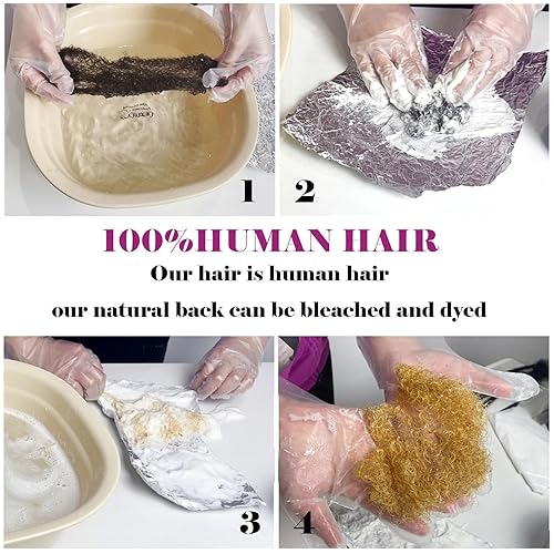 Miniatura 8 de Extensión de cabello humano de 6 pulgadas, 60 hebras de 0.2 in de grosor, 100% hecha a mano, permanente, extensiones de cabello humano para
