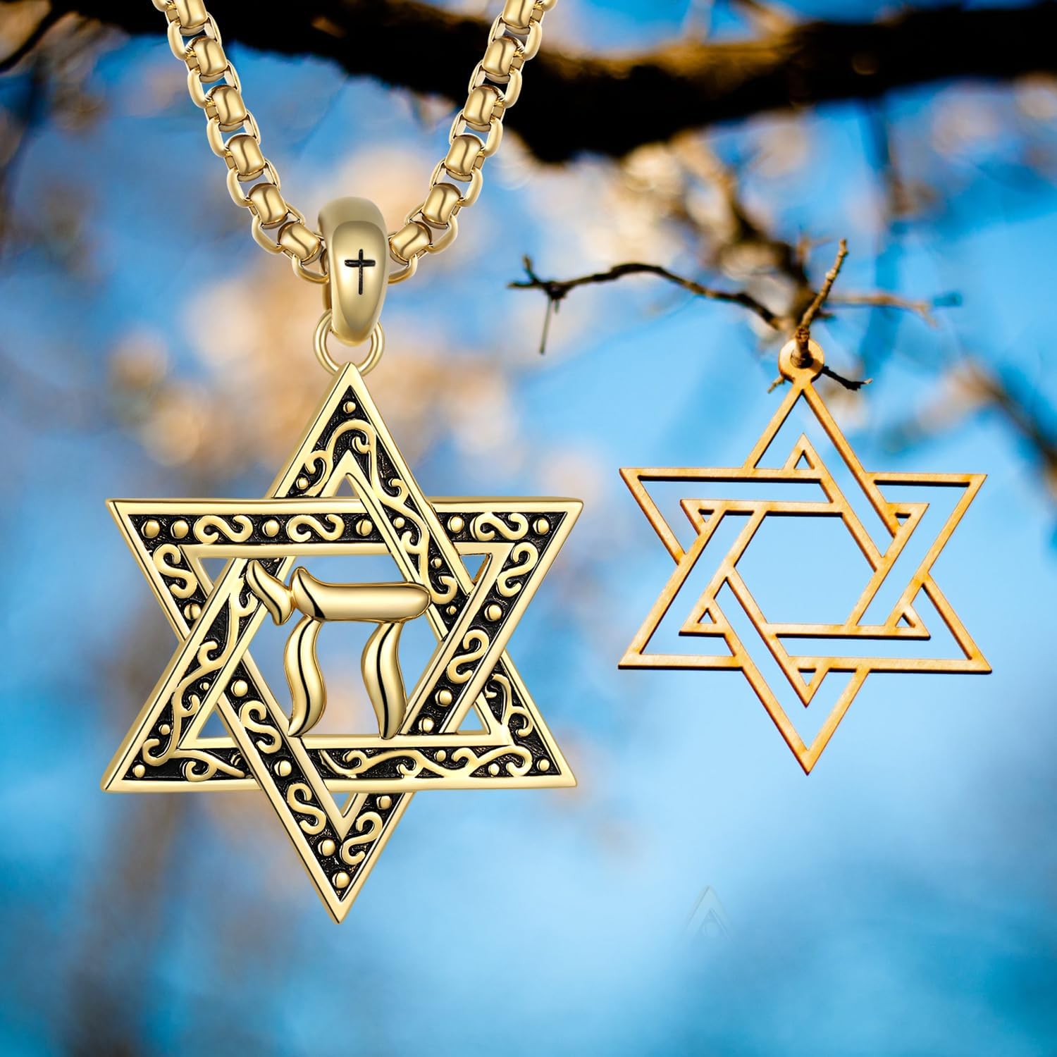 Star of David Necklace 925 Sterling Silver Star of David Necklace for Men Women Jewish Jewelry Gifts for Men Women - Image 5