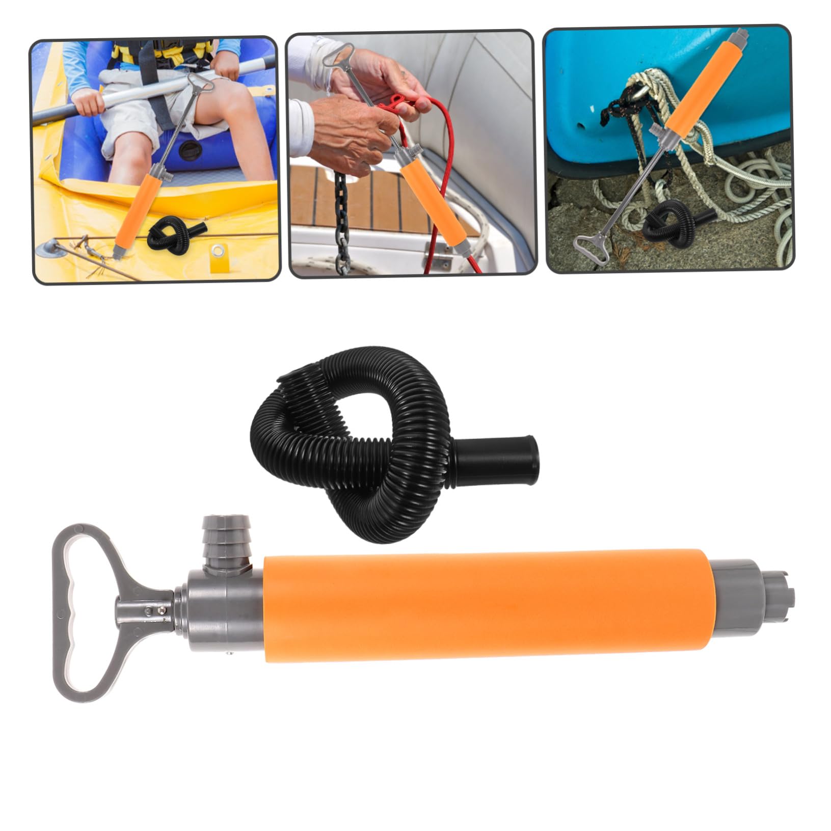 Handbilgepumpe für Kajak Effektive Manuelle Bilgenwasserpumpe mit Ergonomischem Griff und Kunststoff Eva Material zum Schnellen Wasserablauf im Kajakhatch