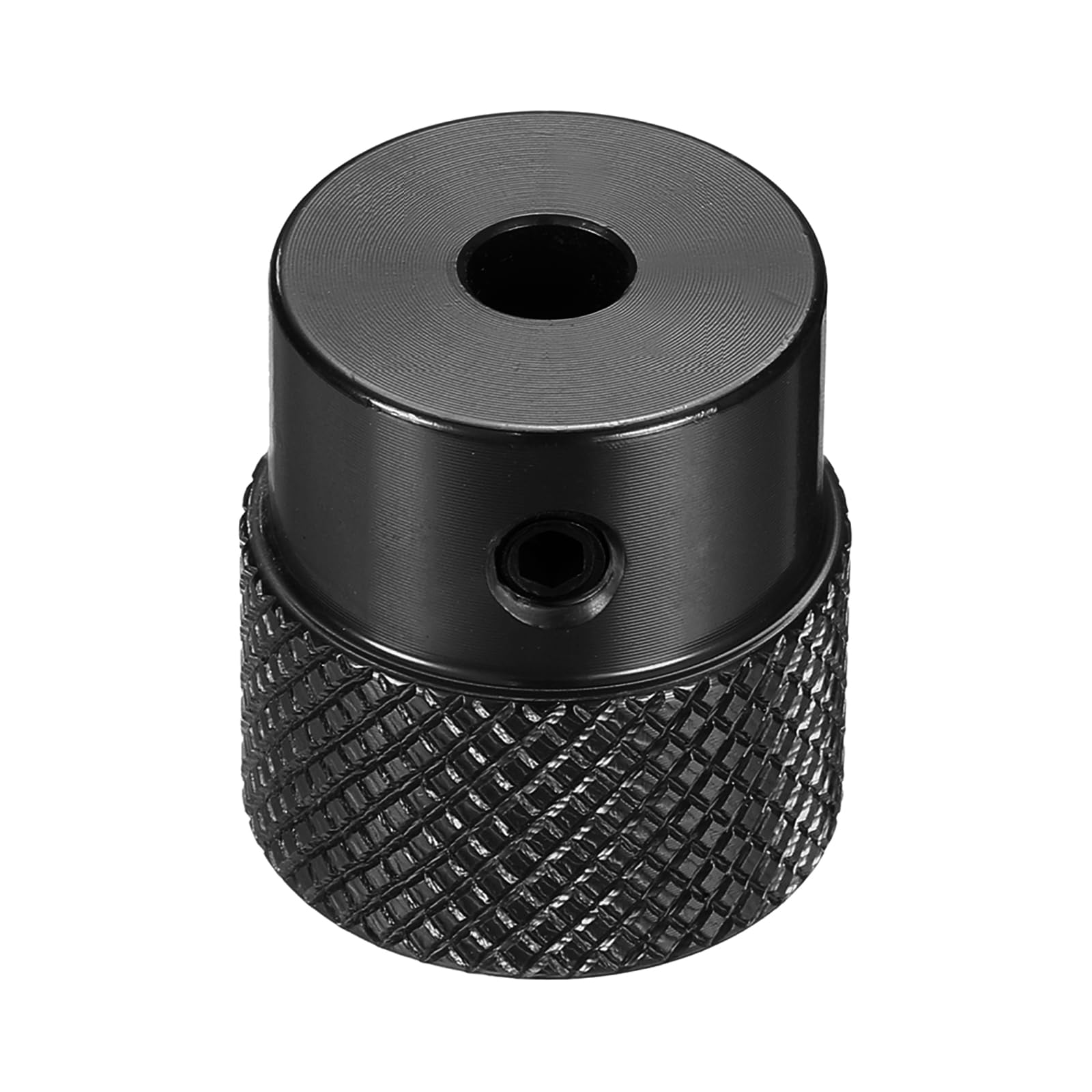Volant moleté 4mm aluminium anodisé noir pour machine de fraisage