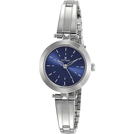 titan ladies watch with blue dial