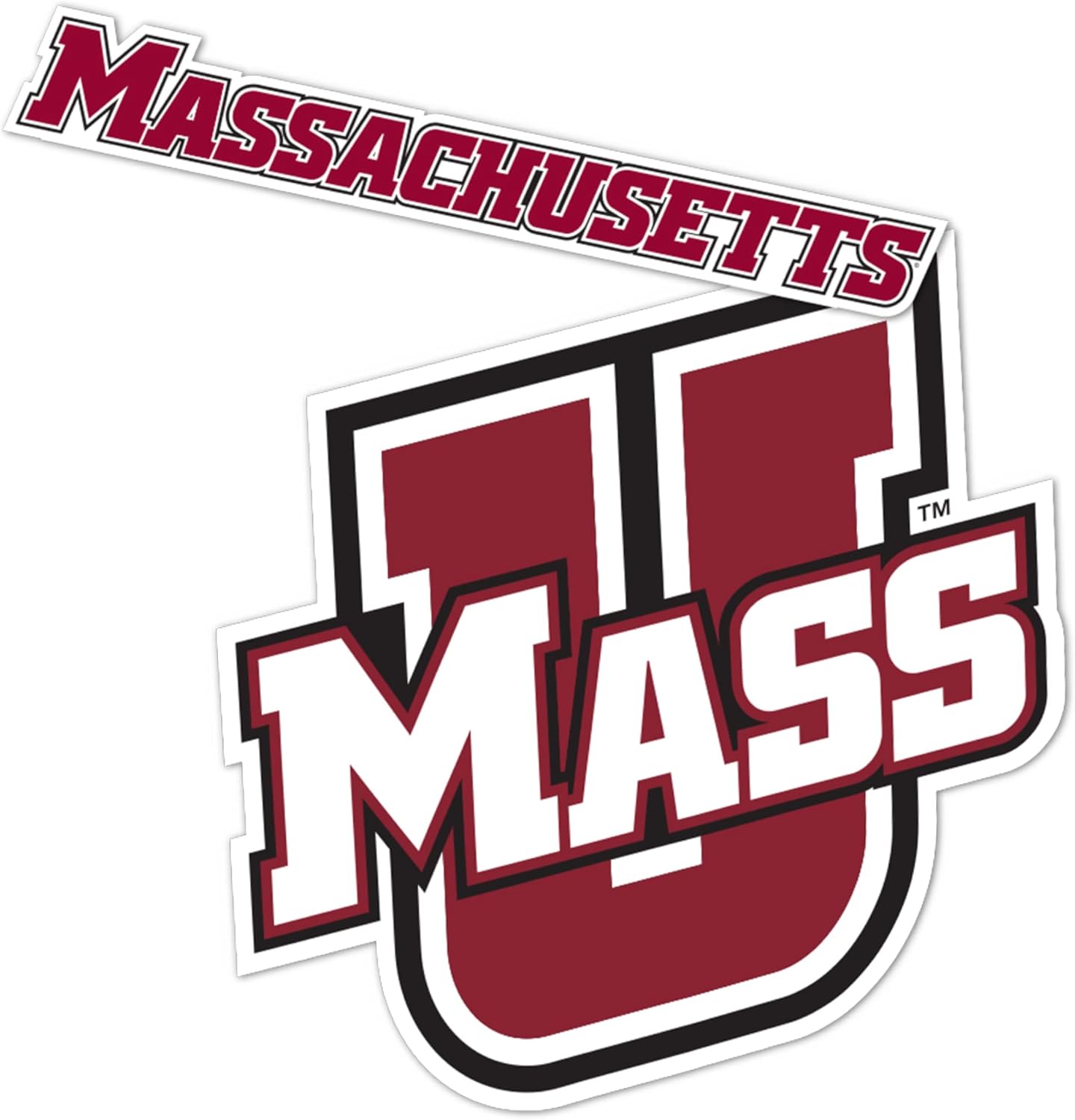 Desert Cactus University of Massachusetts UMass Sticker Vinyl Decal Laptop Water Bottle Car Scrapbook (4 Inch Set V1)
