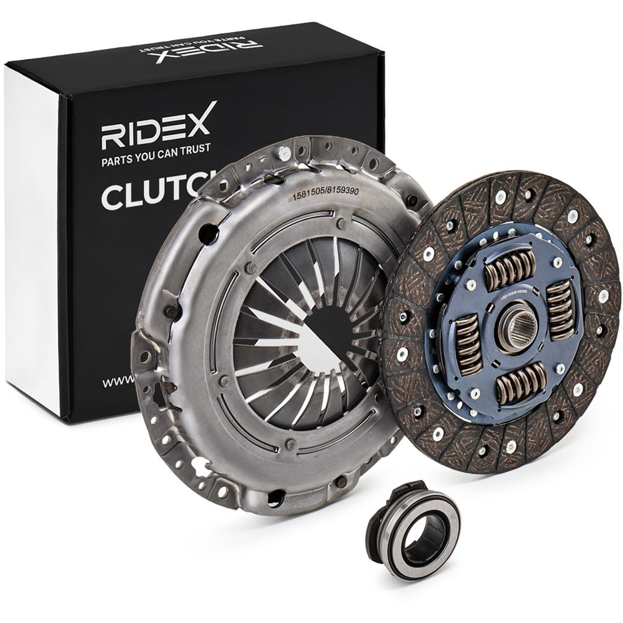 RIDEX 479C0015 Kupplungssatz Kompatibel mit VW Golf 4 Schrägheck 1J1 027198141DX 028198141A 028198141AX Kupplung Komplett