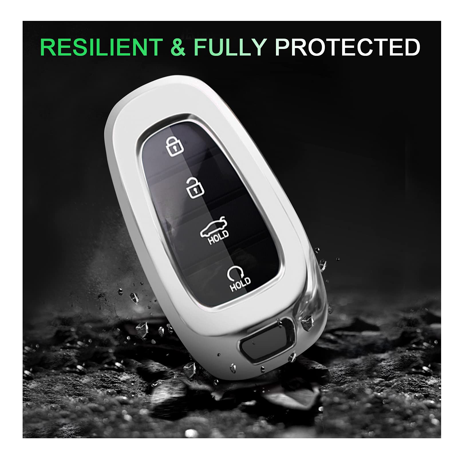 YEE PIN Schlüsselhülle Blau - Für Hyundai Ioniq 5, Tucson, Santa Fe