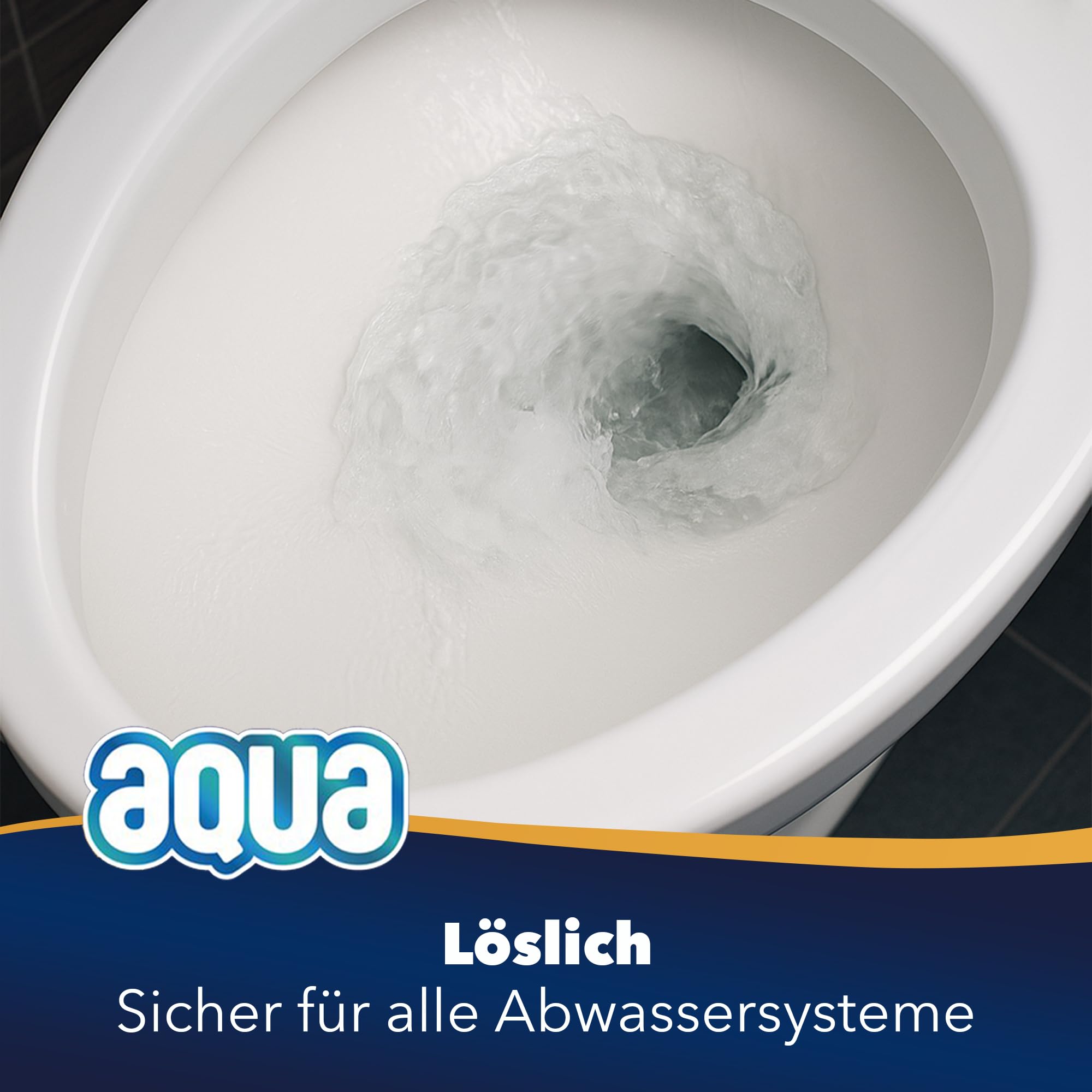 AQUA Triple Soft Toilettenpapier- 64 Rollen WC-Papier - 3-lagig
