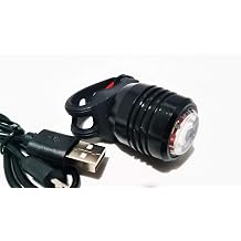 Bicycle Front Light USB Rechargeable Bright LED Bike Handlebar or Helmet Light