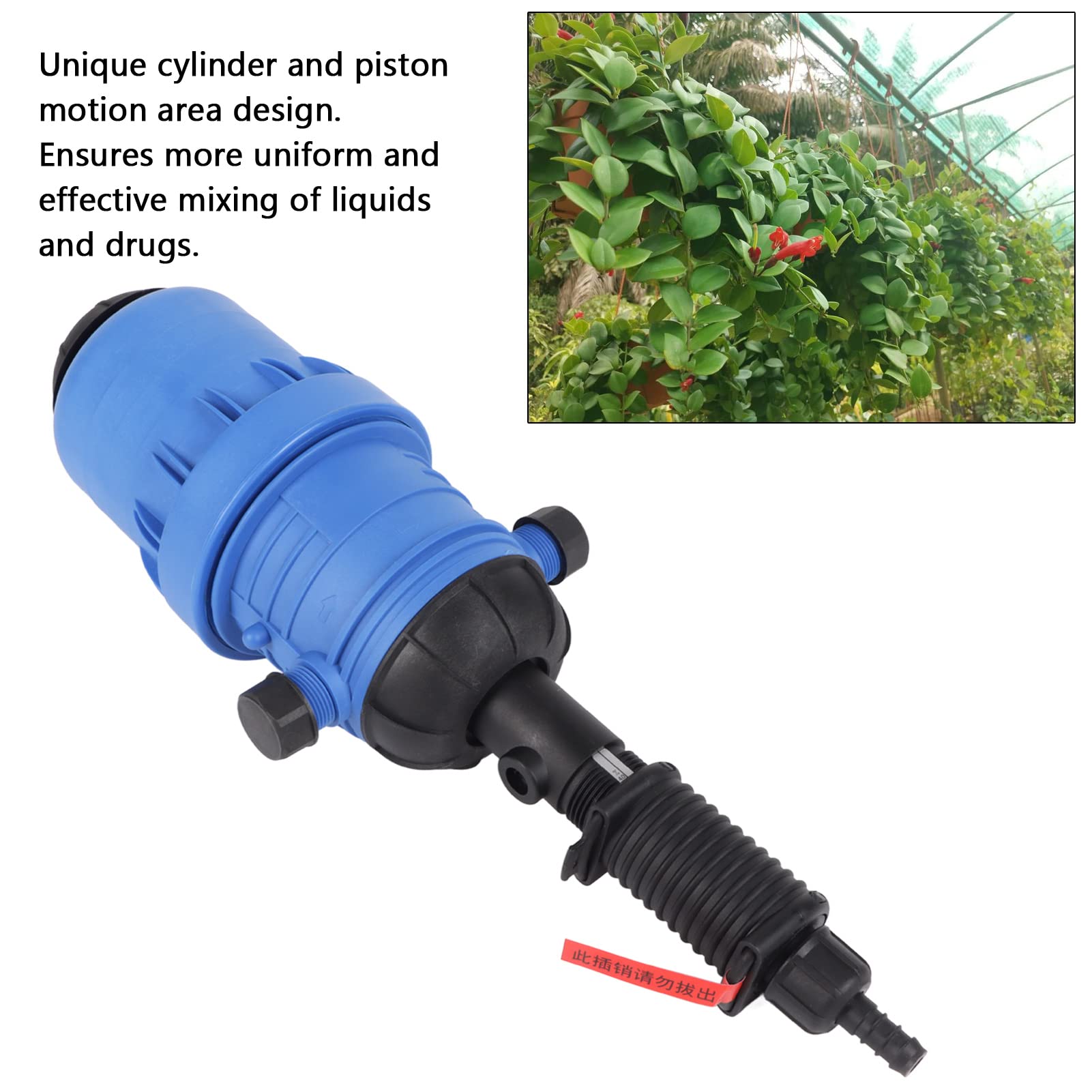 Gartendünger-Injektor, wasserbetriebene Dosierpumpe, Mehrzweck-Chemikalienmischer für Industrie-Gartenvieh, Kunststoffgehäuse mit Anti-Körper, genaue automatische Dosierung