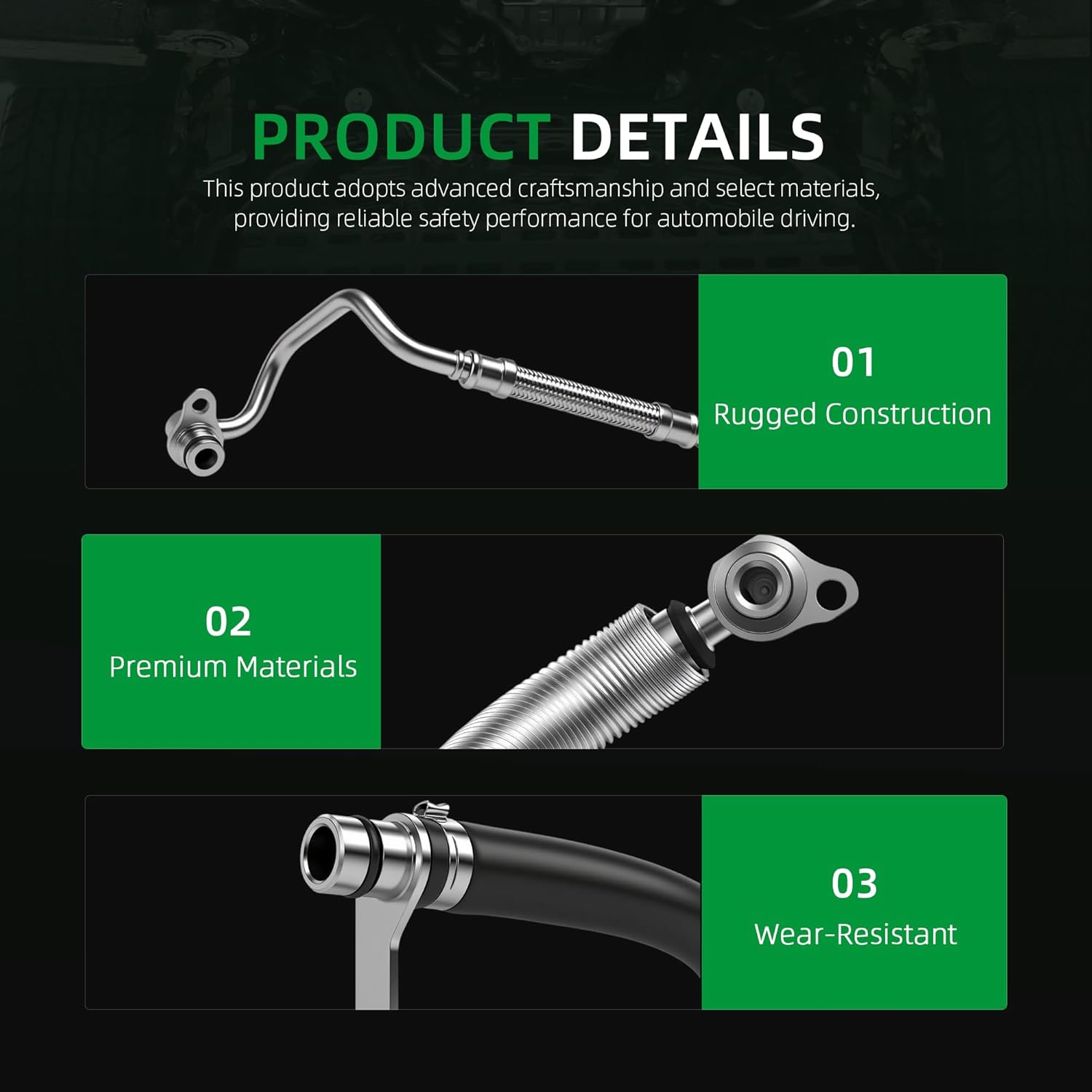 4 PCS Turbocharger Coolant Line Kit 11538663516,Fits For BMW 125i 220i 320i 328i 420i 428i 520i 528i 2010-2018,11538663517,11428626652,11428626653