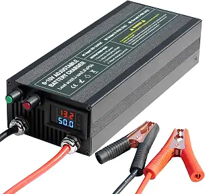 12V LiFePO4 Battery Charger, 14.6V 60A High Current Fast Charger for 12V Lithium Batteries