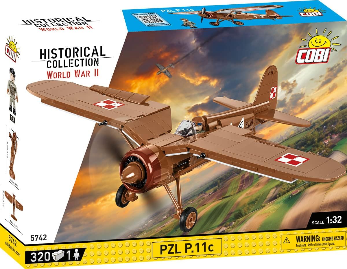 COBI Historical Collection WWII PZL P.11c Plane