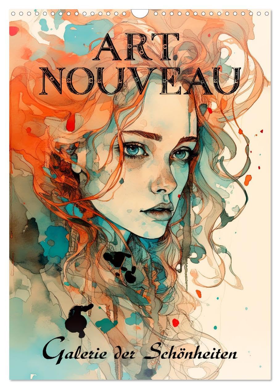 Art Nouveau - Gallery of Beauties UK-Version (Wall Calendar 2026 DIN A3 Portrait), CALVENDO 12 Month Wall Calendar — image 1