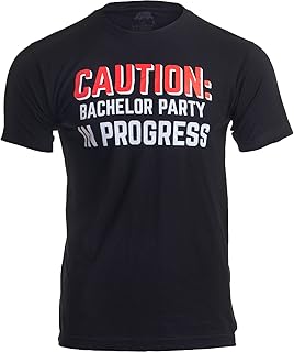 Caution: Bachelor Party in Progress | Stag Guys Night Out Wedding Unisex T-Shirt - Buy now