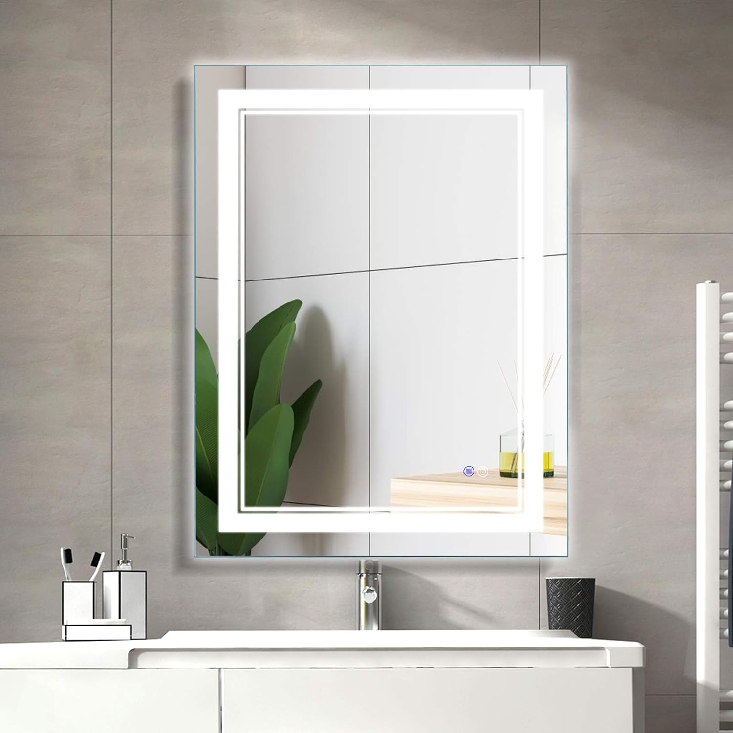 Amazoncom Bathroom Mirror With Led Lights Dimmable Anti Fog Backlit Wall Mounted Makeup Vanity Mirrors With Lights Horizontal Vertical 36 X 28 Home Kitchen Amazoncom Bathroom Mirror With Led Lights Dimmable Anti Fog Backlit Wall Mounted Makeup Vanity Mirrors With Lights Horizontal Vertical 36 X 28 Home Kitchen