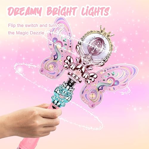 Miniatura 2 de Juguetes de princesa para niñas Varitas mágicas con luz LED intermitente para disfrazarse, regalos de cumpleaños geniales para niñas de 6, 7, 8, 9,