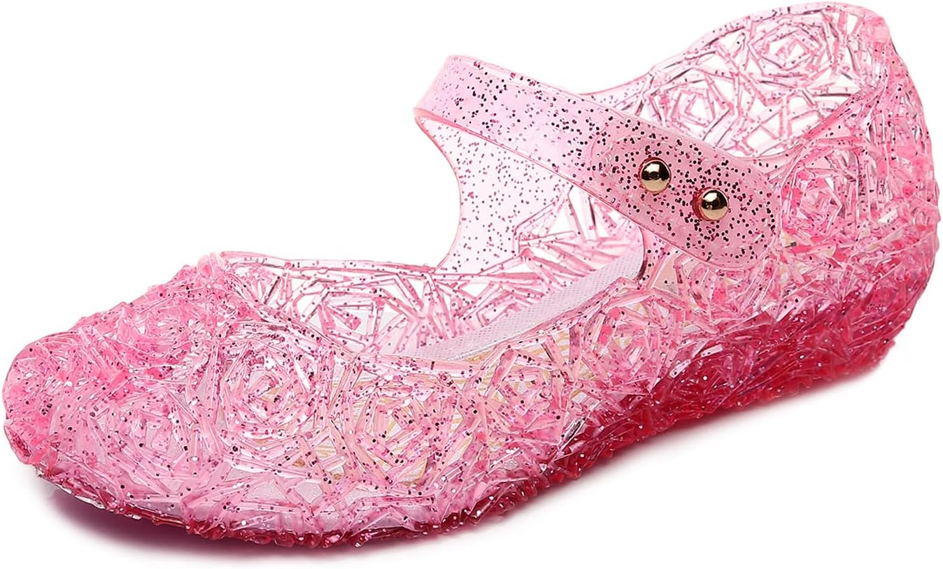 GCVVJelly Sandals for Girls,Closed Toe Princess Costume Summer Dress Shoes Fisherman Gladiator Water Beach Flat Sandals for Toddler/Little Kid/Big Kid