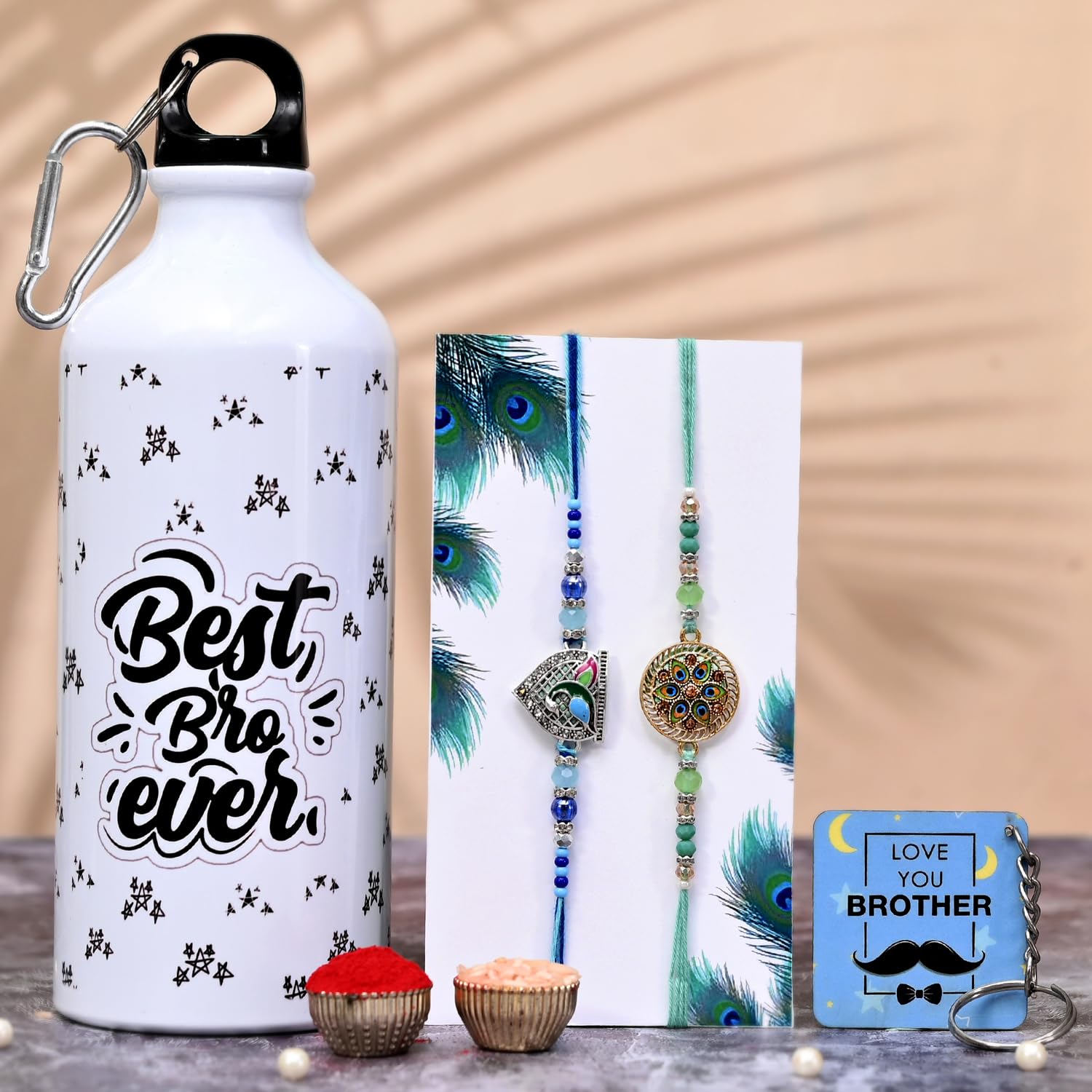 TONKWALAS Rakhi For Brother,2 Rakhi With Printed Sipper and Keychain Combo Set | 600 Ml Sipper with Keychain I Tilak Set and Greeting Card | Best Rakhi Gift For Brother (KSIP-2-C3-C6) (B0D6LQ2GFH) Amazon Price History, Amazon Price Tracker
