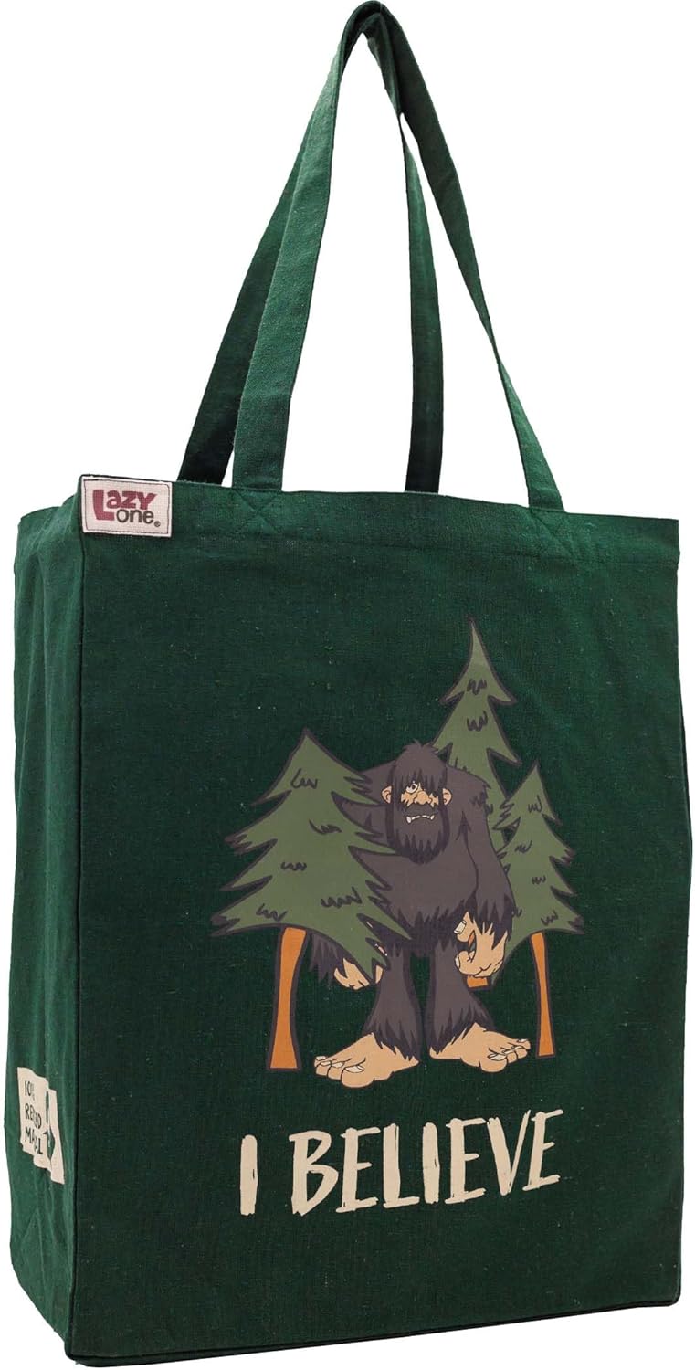 Lazy One Canvas Tote Bag, Novelty Tote Bag for Women and Men, Reusable Shopping Bags, Perfect for Shopping, Travel and Work