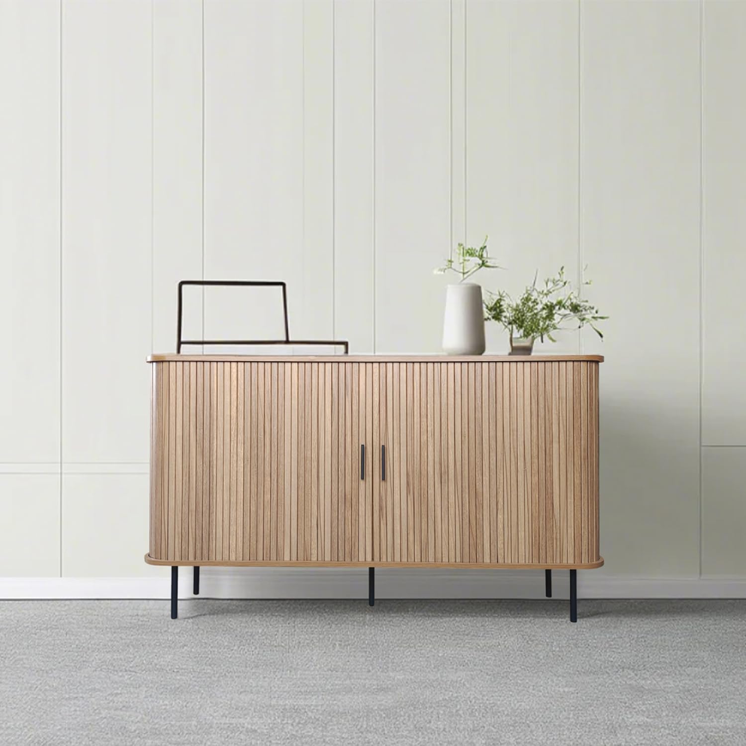 Cannele - Buffet de madera con puertas correderas, 140 cm Concept Usine