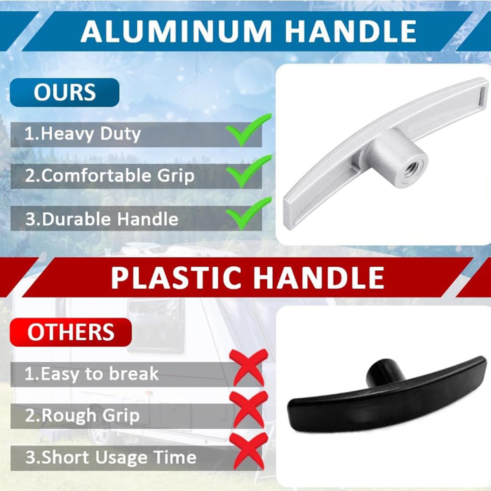 Wohnmobil Ablaufventilgriff T1003-6MN - Ersatz Für Camco