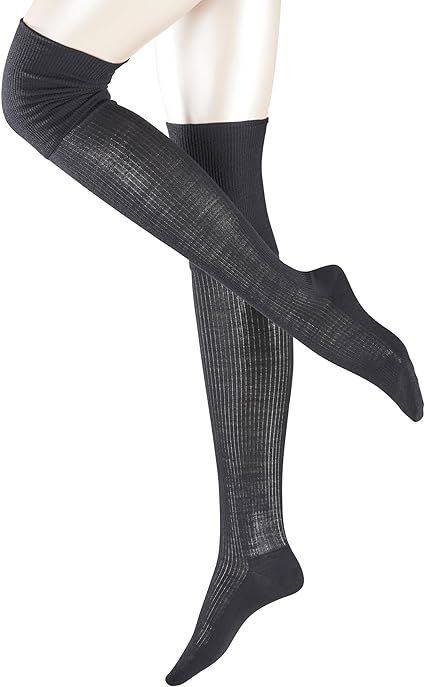 FALKE Mujer No. 3 Medias Transpirable Regulación Del Clima Antiolores Lana Seda Delgado Elegante Suave Brillo Alta Calidad Plano Costura En La Zona Del Dedo Liso 1 Par
