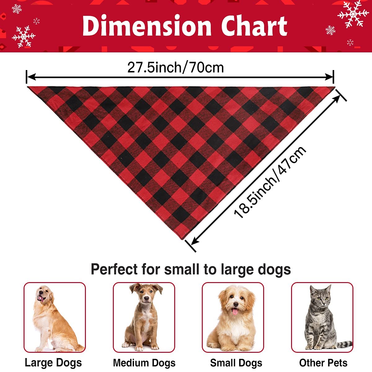Kerststrik - Hondenkleding - Rood - One Size