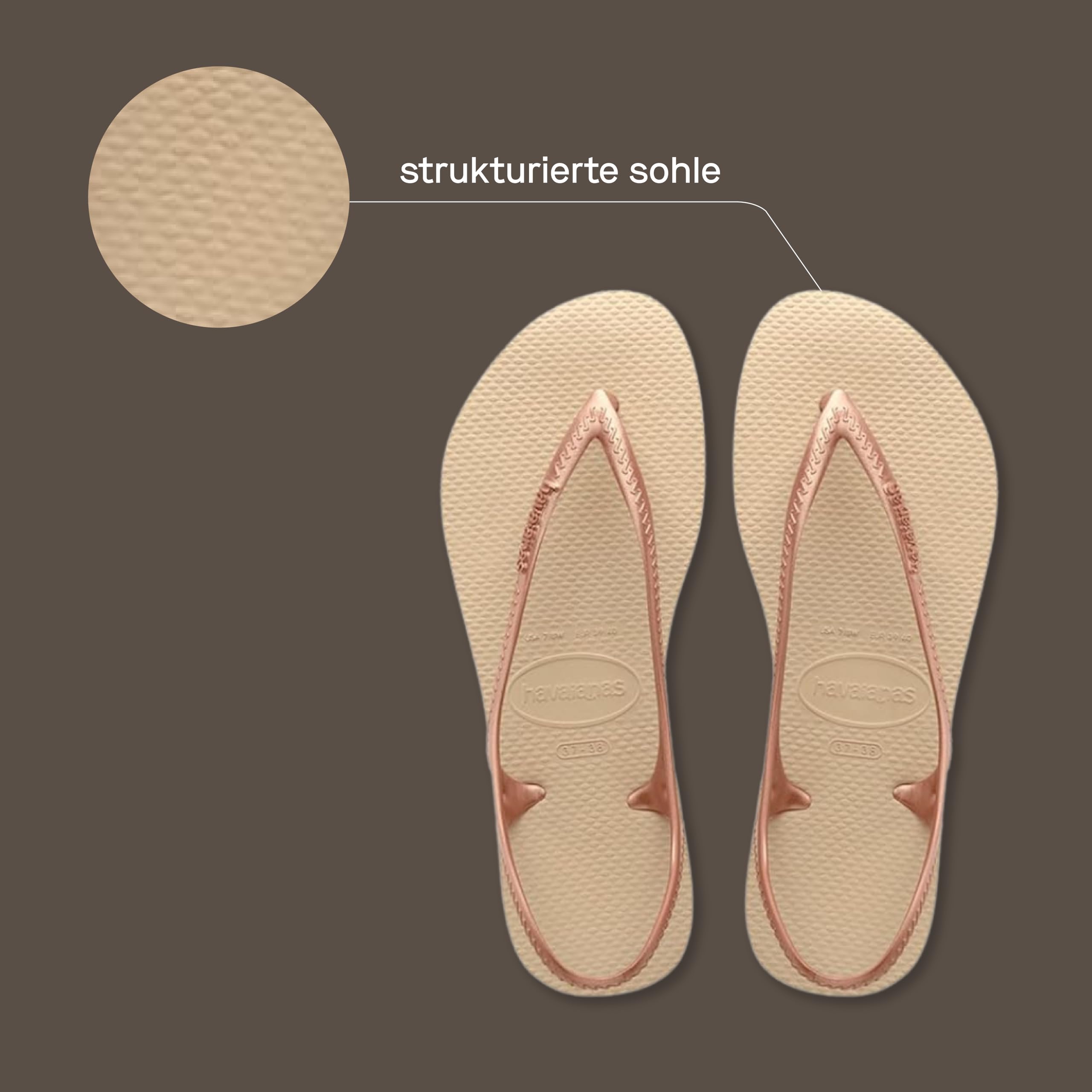 Havaianas - Sunny II, Bequeme und langlebige Sandalen, mit Fersenriemen, Stabilität, dünne Riemen, für Damen