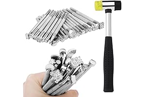 21-Piece Leather Stamping Tool Kit: Embellish Your Craftsmanship