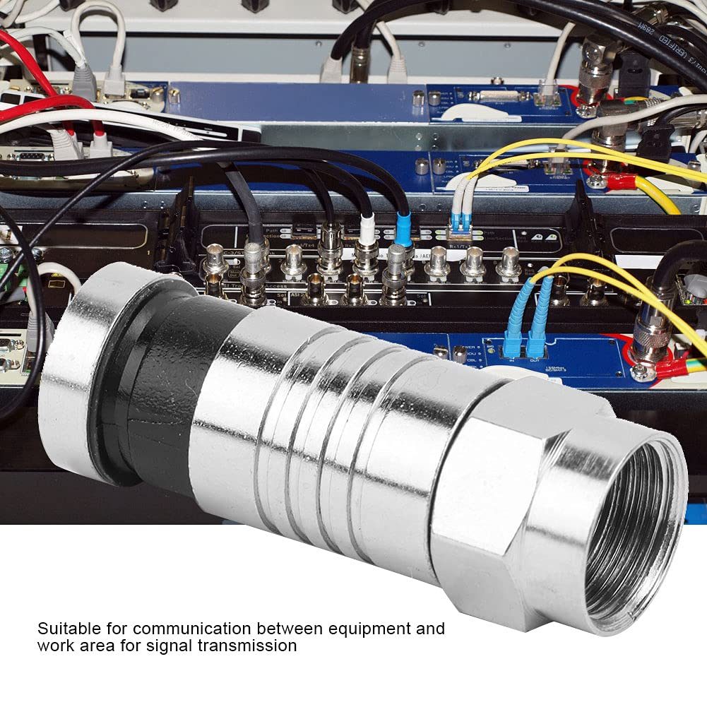 Connettori F Maschio Per Cavo RG6 - Confezione Da 10 Pezzi - Foto 2