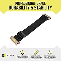 Vista 3 de DC Cargo Mall Correas E Track – Paquete de 16 – Correas de amarre ajustables y estándar resistentes de 12 a 22 pulgadas, compatibles con accesorios