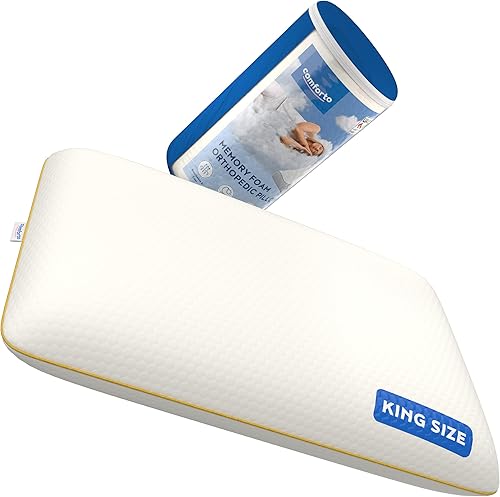 Almohada cervical para dormir  Almohada ergonómica de espuma viscoelástica para aliviar el dolor de cuello  Almohada ortopédica de contorno para