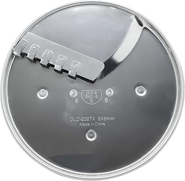 DLC-836TX-1 Food Processor 6x6mm French Fry-Cut Disc, 11 & 7-Cup, compatible with Cuisinart DFP-11, DFP-7BC, DLC-10C, DLC-10S