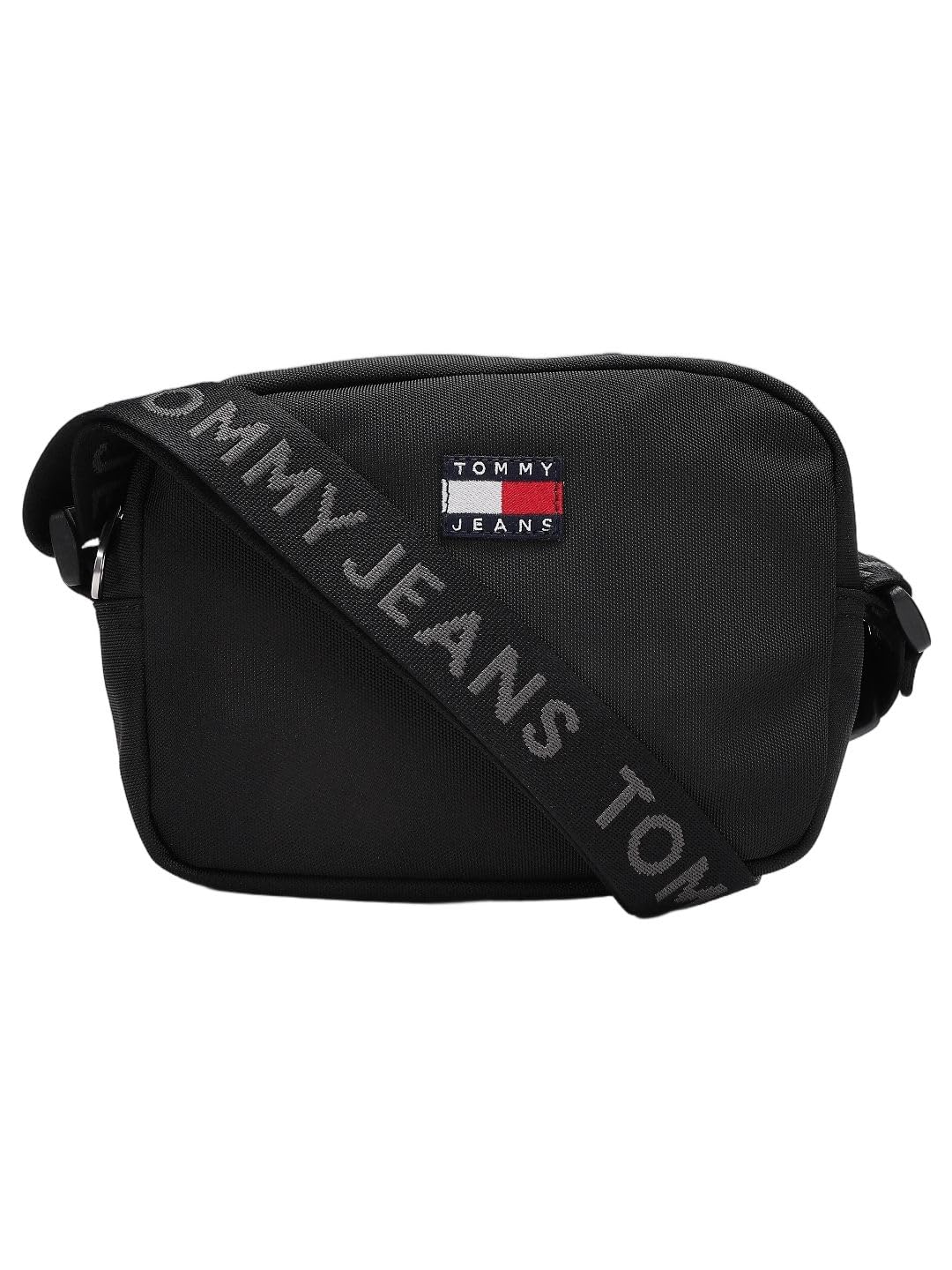 tommy hilfiger Logo Black Polyester Sling Bag-picture-39