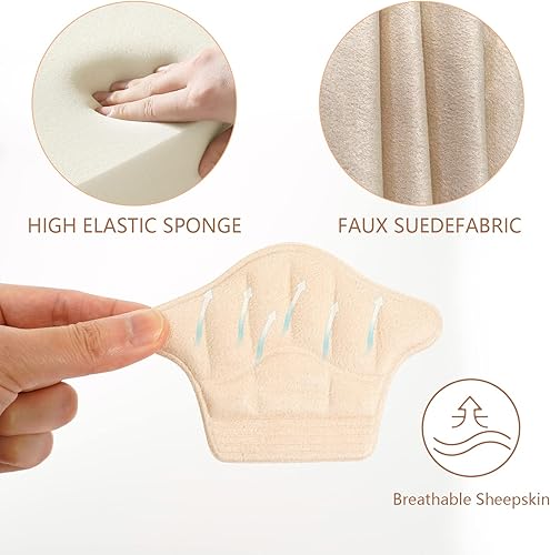 Miniatura 2 de Inserciones de agarre de talón, empuñaduras de talón para zapatos sueltos, botas demasiado grandes, protectores de talón reutilizables para todas