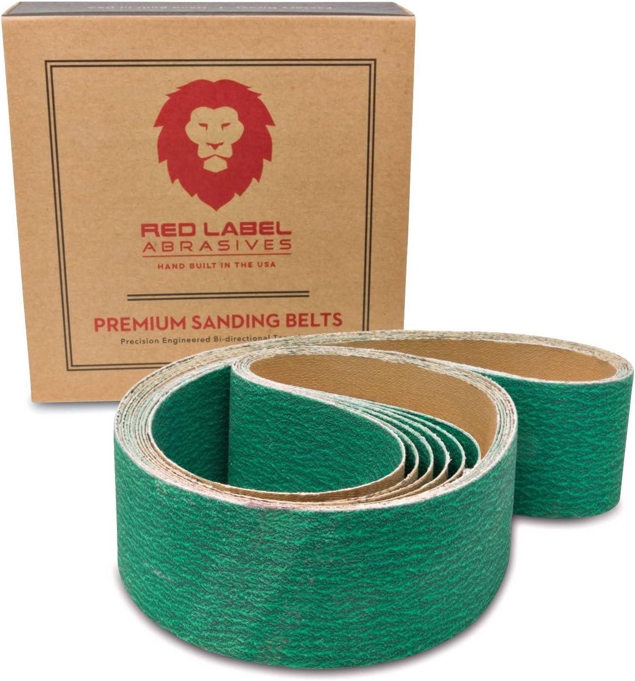 Red Label Abrasives 2 X 42 Inch 60 Grit Metal Grinding Zirconia Sanding Belts, 6 Pack
