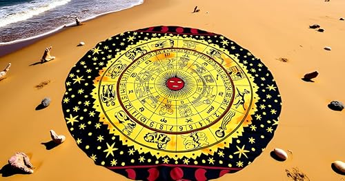 Miniatura 55 de Tapiz redondo de mandala indio para playa, mantel de algodón hippy bohemio, gitano, toalla de playa, tapete de yoga redondo