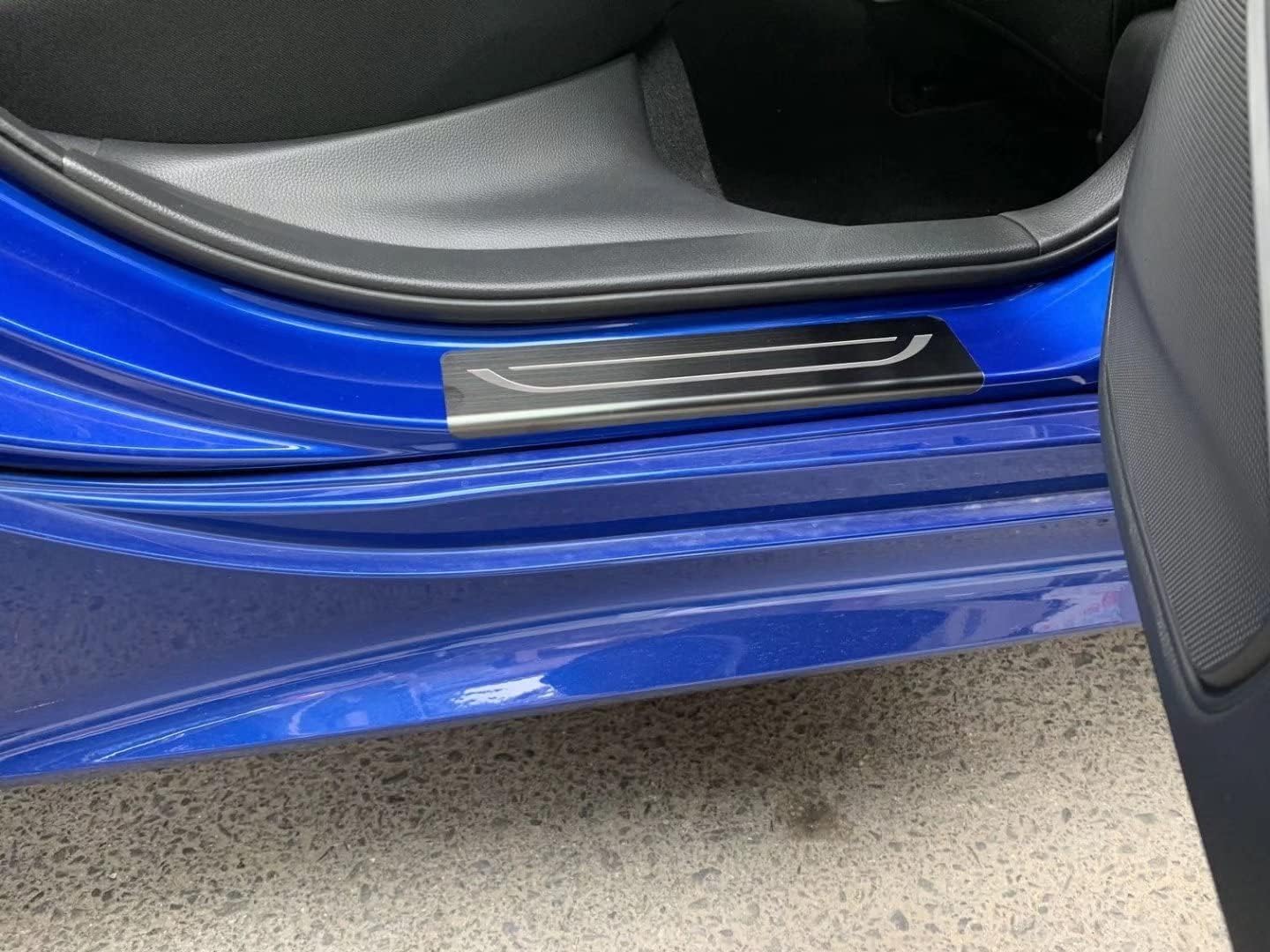 GZBFTDH Car Door Sill Scuff Plate Protector, for Honda Civic 2022 Accessories, Stainless Steel Door Entry Guard Trim Cover, Auto Interior Parts Kick Panels 4pcs