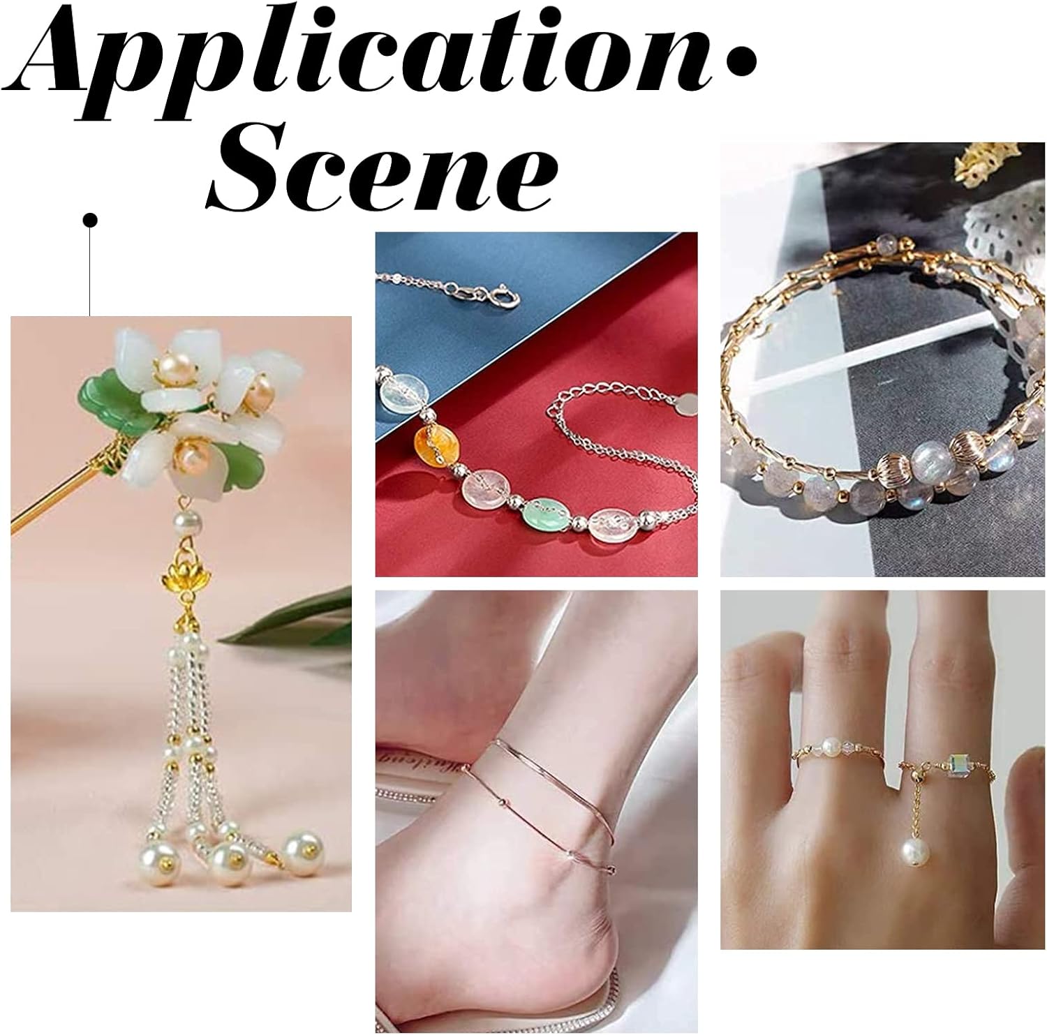 UNICRAFTALE About 360pcs 3 Colors Stainless Steel Spacer Beads Rondelle Beads Smooth Metal Beads for Jewelry Making 0.8mm Hole - Image 6