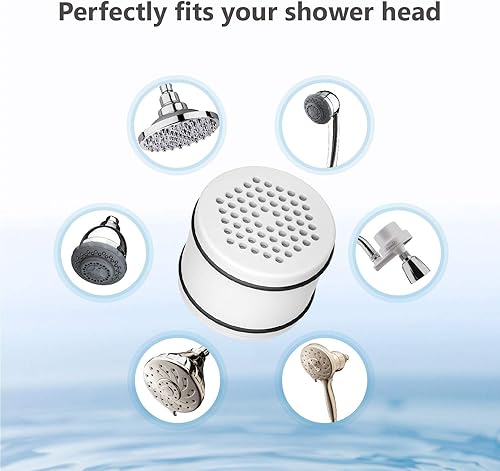 Miniatura 5 de Waterspecialist WHR-140 - Cartucho de repuesto para filtro de ducha Culligan WHR-140, WSH-C125, ISH-100, HSH-C135, filtro de agua para cabezal de